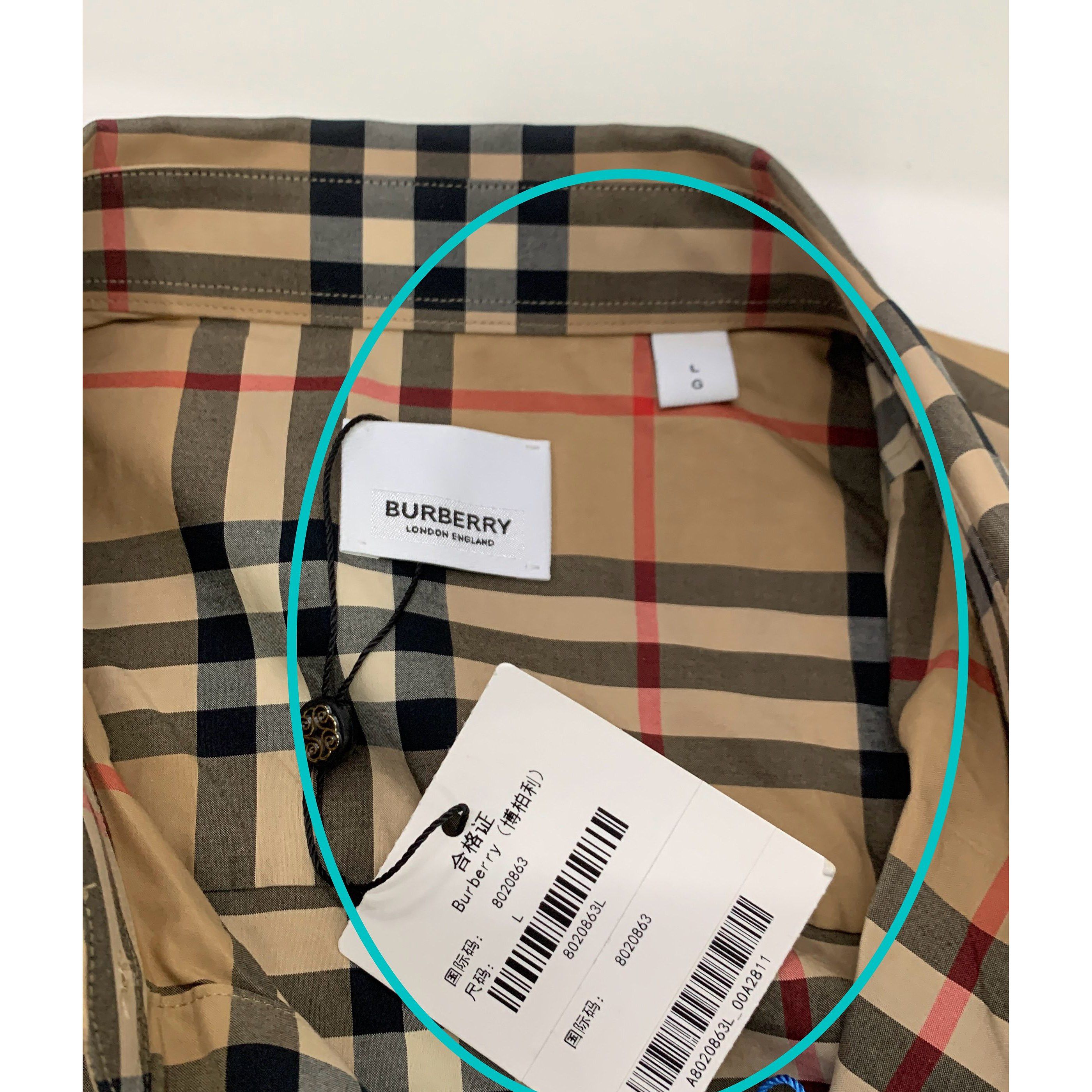 Burberry Burberry Check Button Up Shirt Size L Size US L / EU 52-54 / 3 - 6 Thumbnail