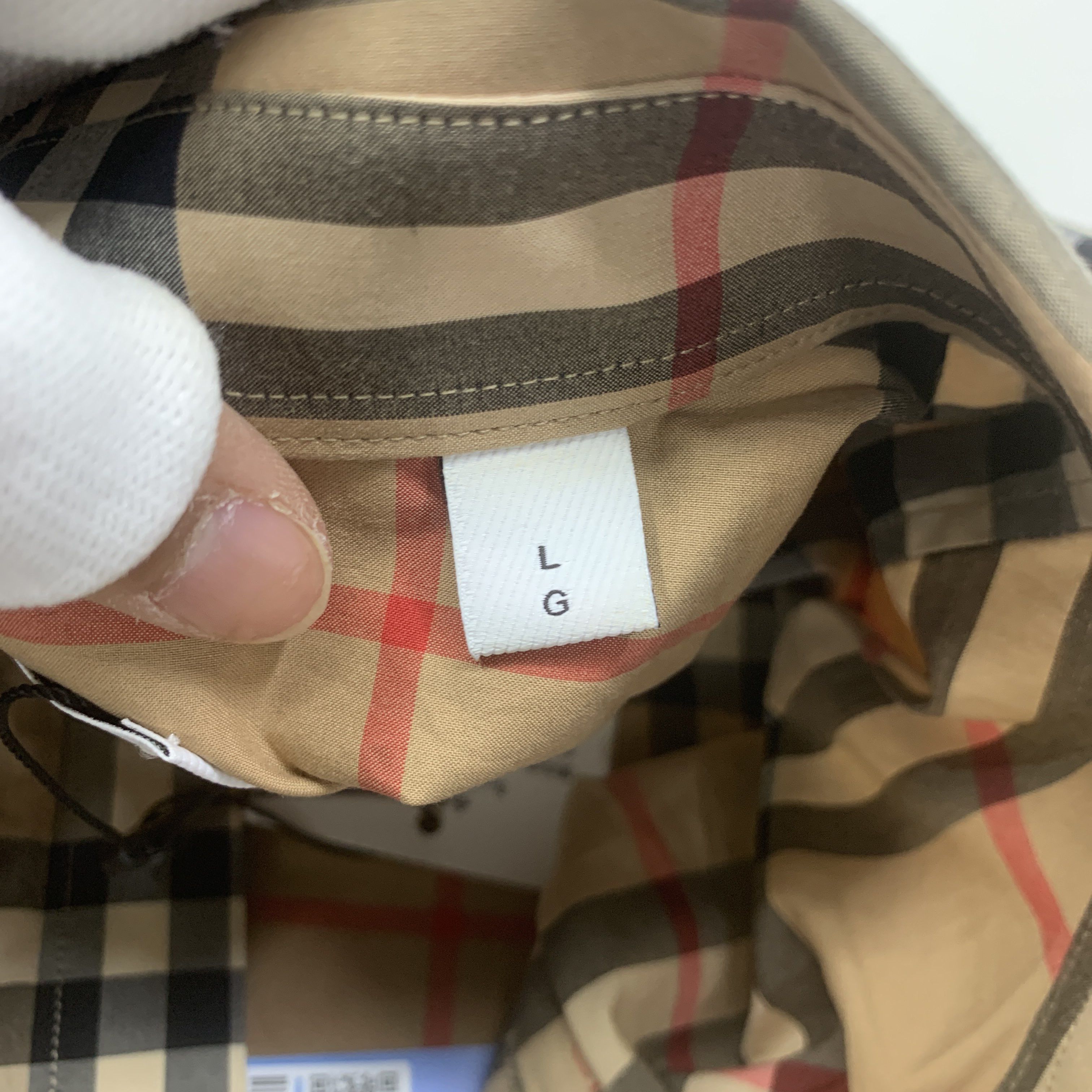 Burberry Burberry Check Button Up Shirt Size L Size US L / EU 52-54 / 3 - 3 Thumbnail