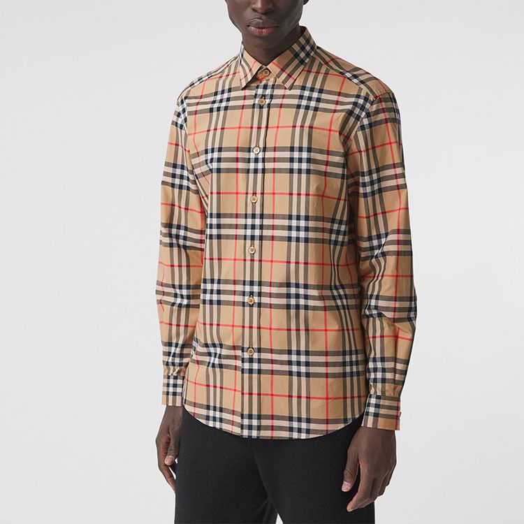 Burberry Burberry Check Button Up Shirt Size L Size US L / EU 52-54 / 3 - 8 Thumbnail