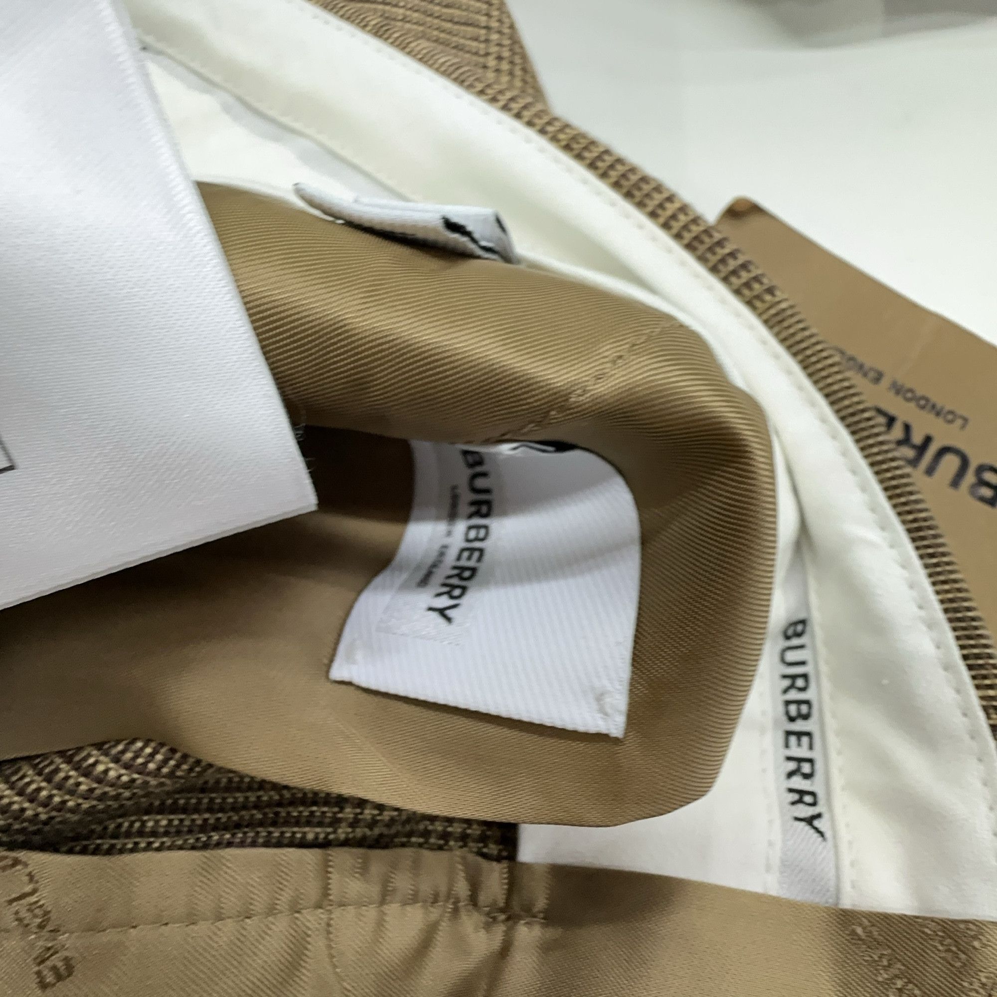 Burberry Burberry Prince of Wales Check Linen Blend Pants IT 36 Size 25" / US 0 / IT 36 - 5 Thumbnail