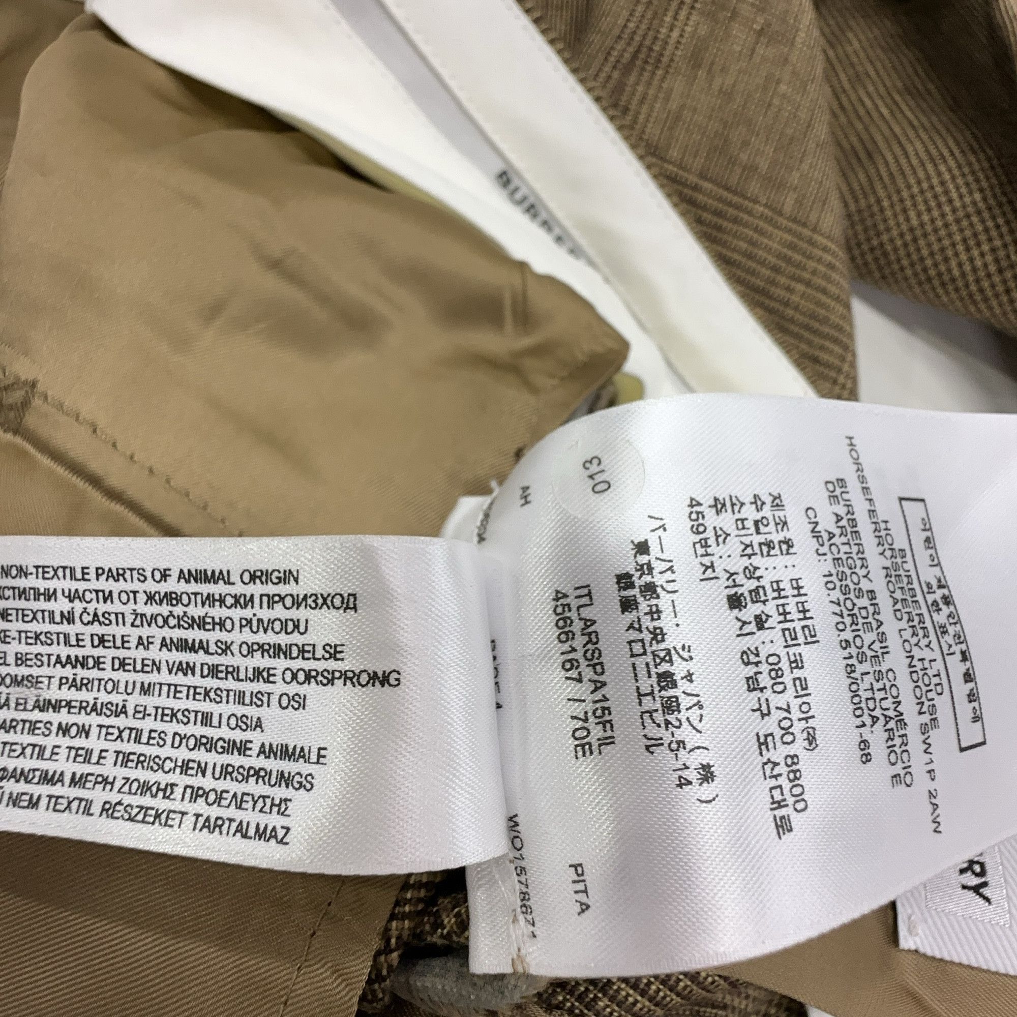 Burberry Burberry Prince of Wales Check Linen Blend Pants IT 36 Size 25" / US 0 / IT 36 - 3 Thumbnail