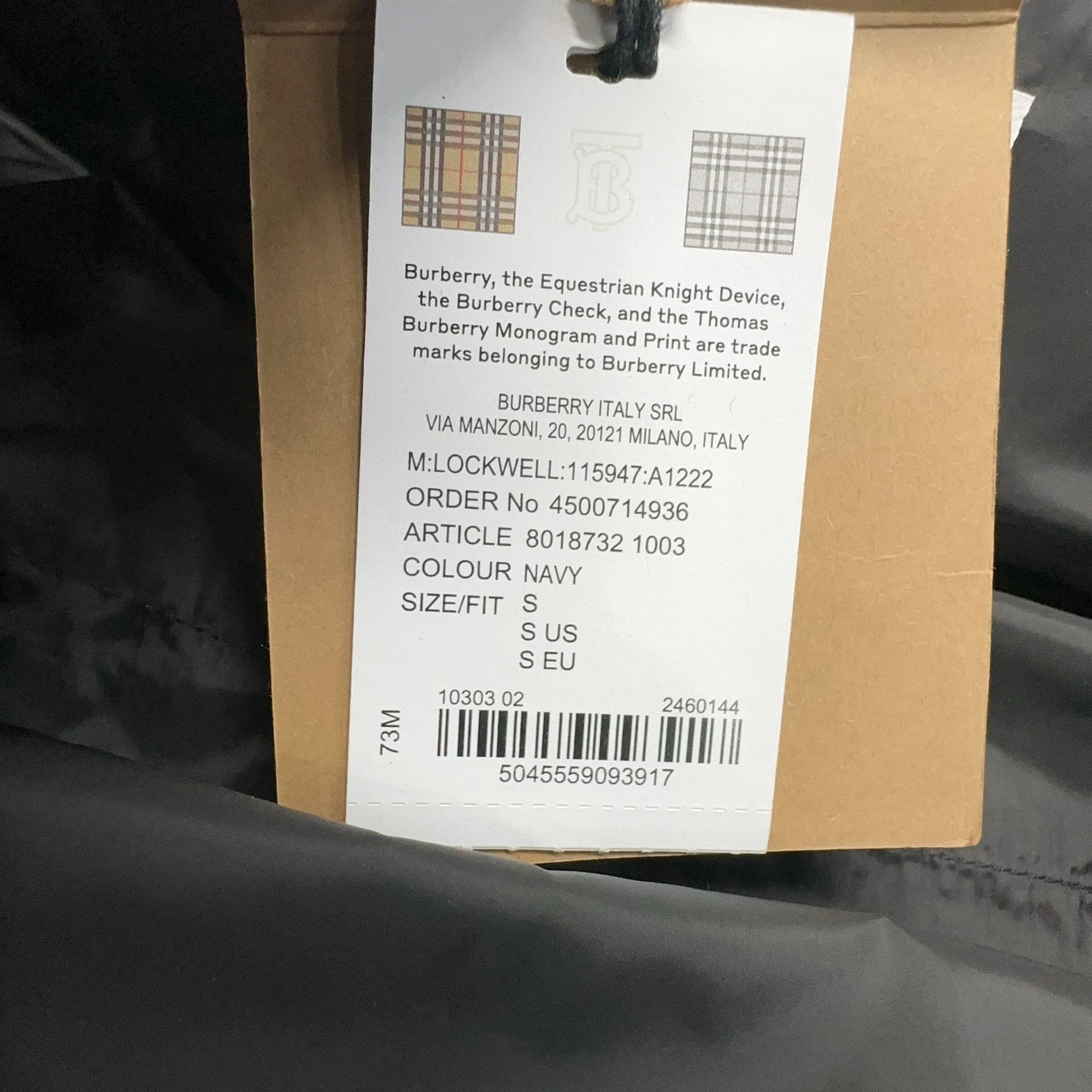 Burberry Burberry Navy Puffer Jacket Size S Size US S / EU 44-46 / 1 - 5 Thumbnail