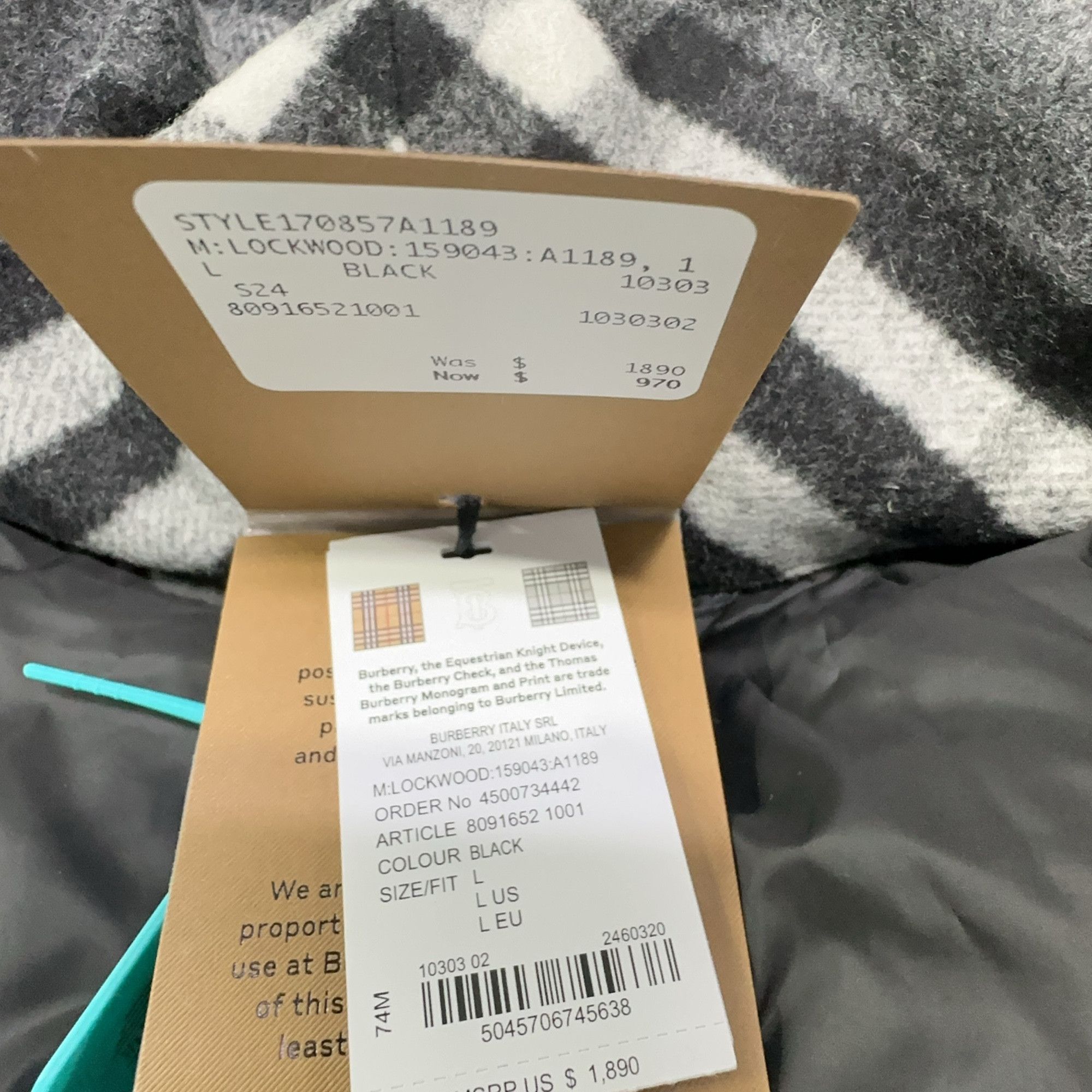 Burberry Burberry Logo Down Puffer Jacket Size L Size US L / EU 52-54 / 3 - 5 Thumbnail