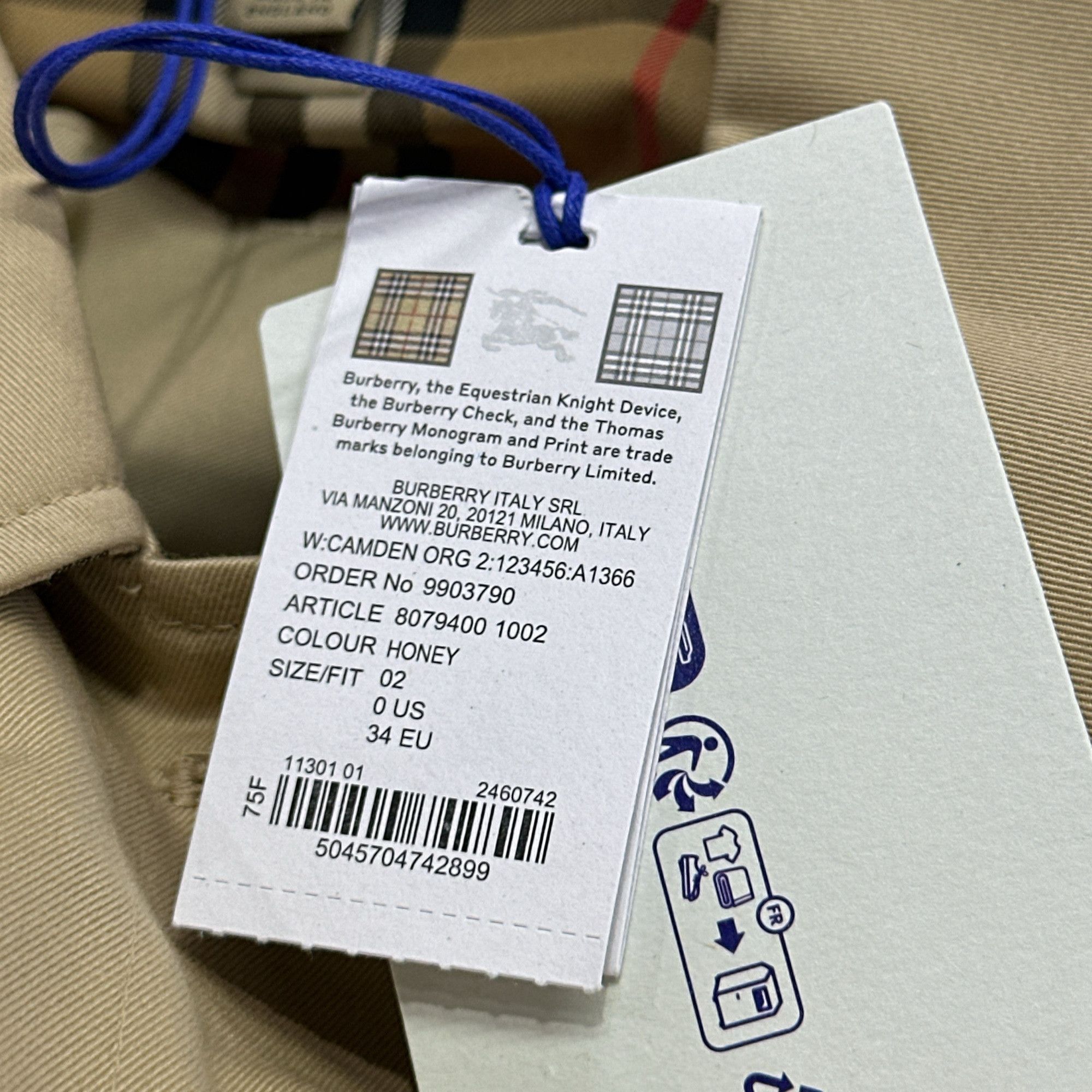 Burberry Burberry Camden Car Coat Honey Size 0 Size XXS / US 00 / IT 34 - 5 Thumbnail