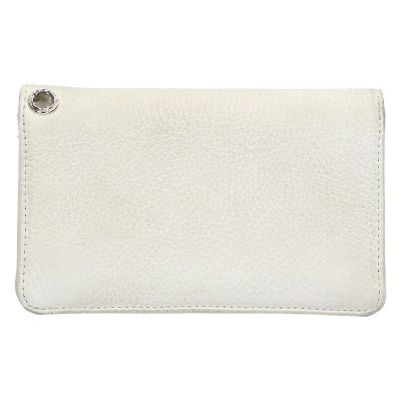 Chrome Hearts Chrome Hearts Zip-up Cross Button Leather Wallet White Size ONE SIZE - 2 Thumbnail