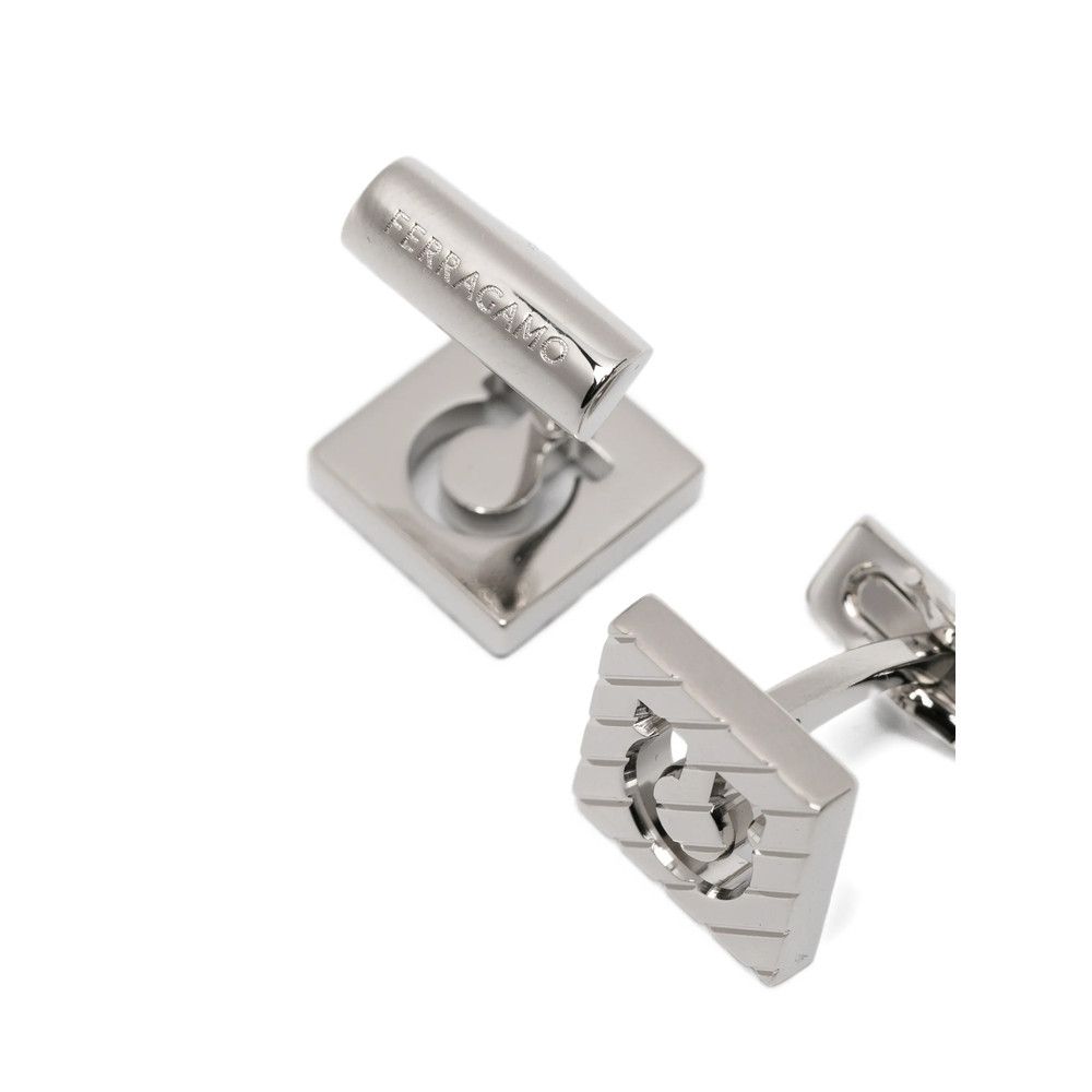 Salvatore Ferragamo Ferragamo SILVER Cufflinks Size ONE SIZE - 2 Thumbnail