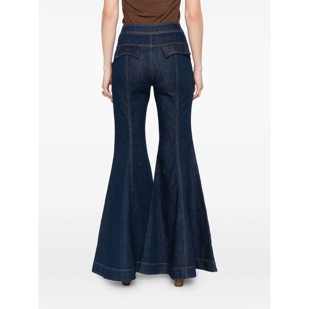 Zimmermann Zimmermann BLUE Denim - Flared Jeans Size 26" / US 2 / IT 38 - 5 Thumbnail