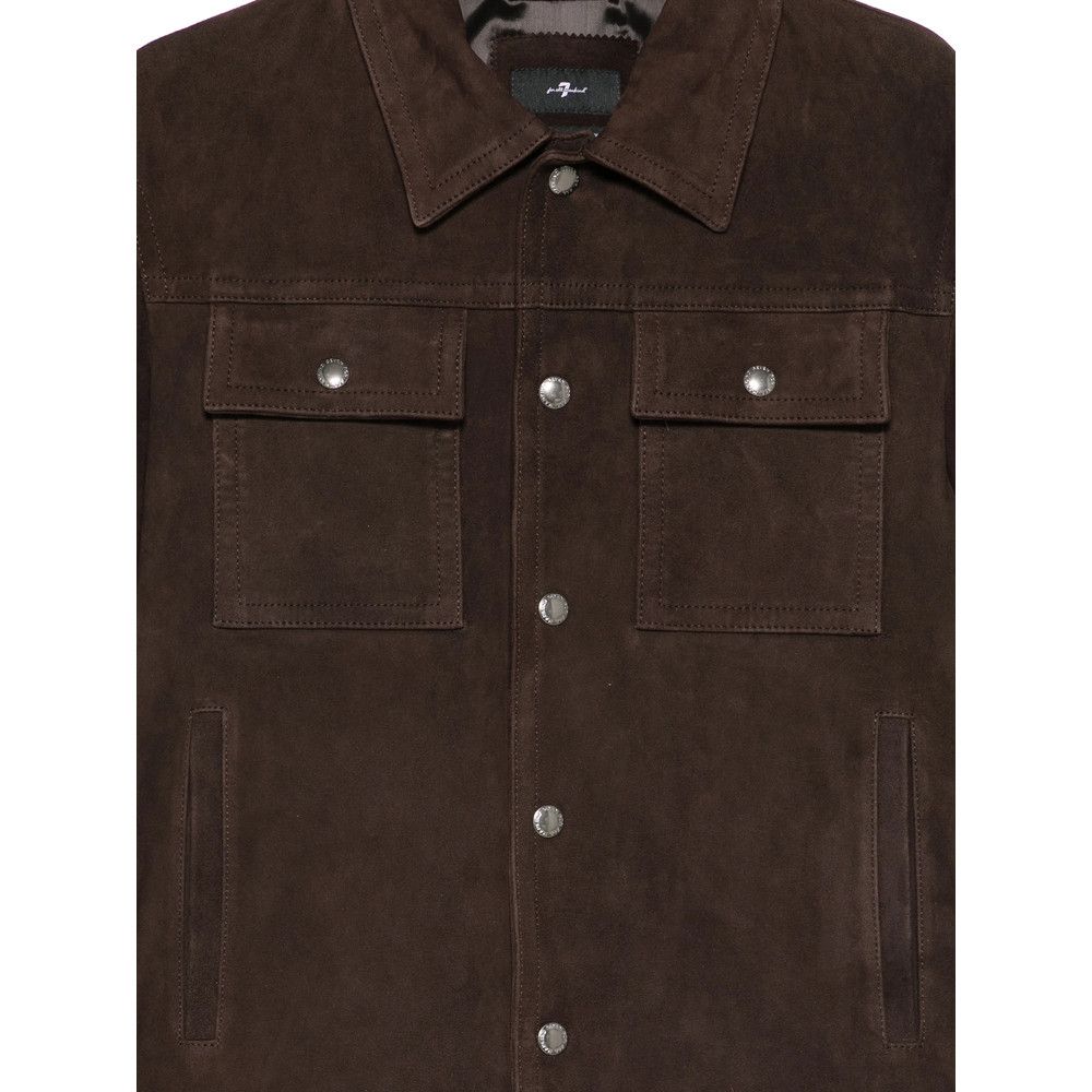 7 For All Mankind 7 For All Mankind BROWN Jackets - Leather Jackets Size US L / EU 52-54 / 3 - 2 Thumbnail