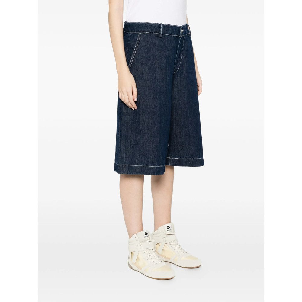 7 For All Mankind 7 For All Mankind BLUE Shorts - Knee-Length Shorts Size 33" - 2 Thumbnail