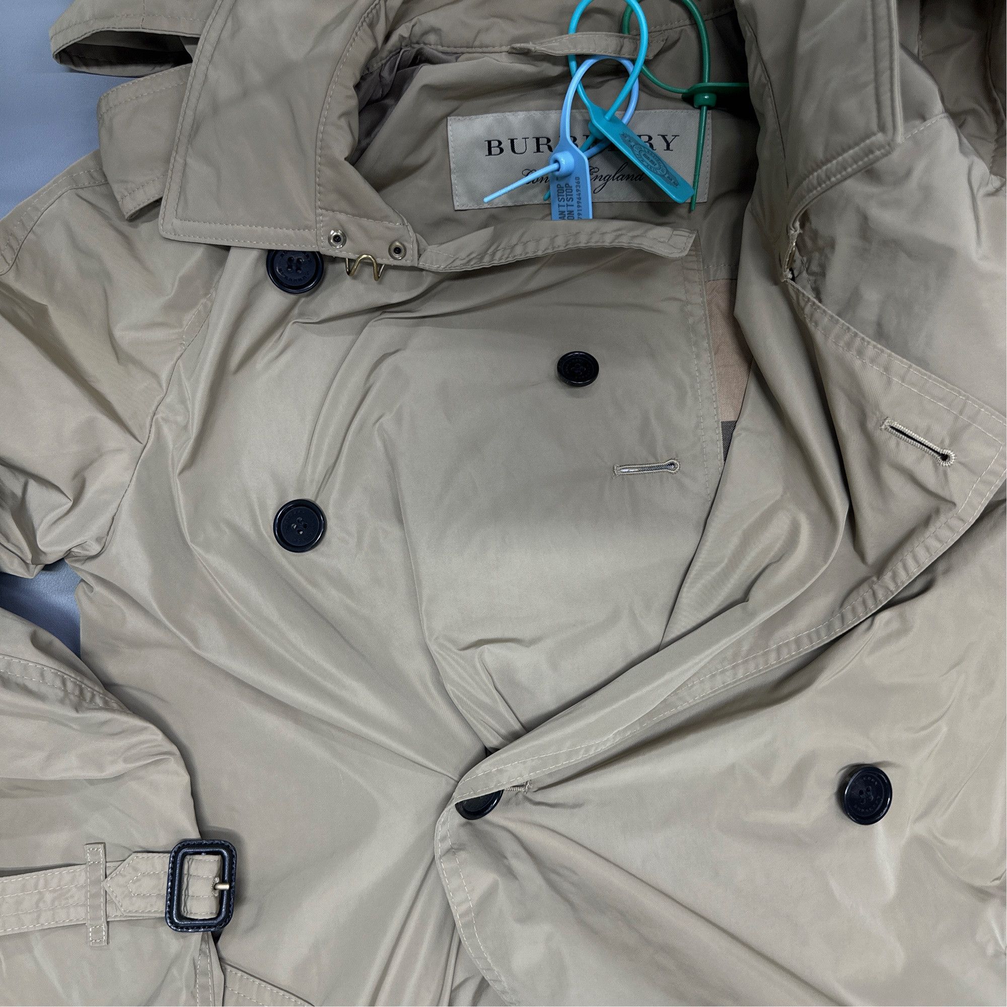 Burberry Burberry Beige Double-Breasted Trench Coat Size 4 Size S / US 4 / IT 40 - 7 Thumbnail