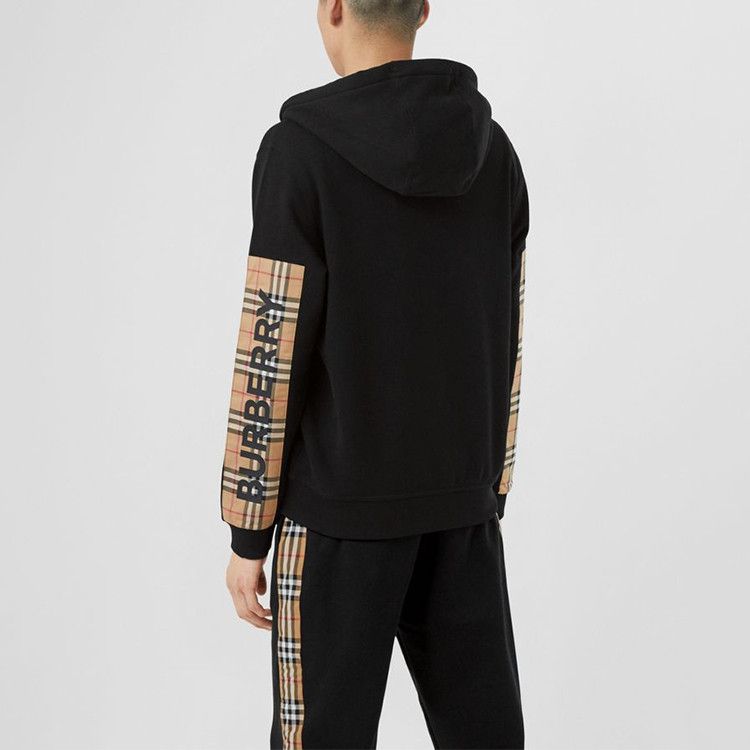 Burberry Burberry Check Sleeve Logo Zip Up Hoodie Size M Size US M / EU 48-50 / 2 - 16 Thumbnail