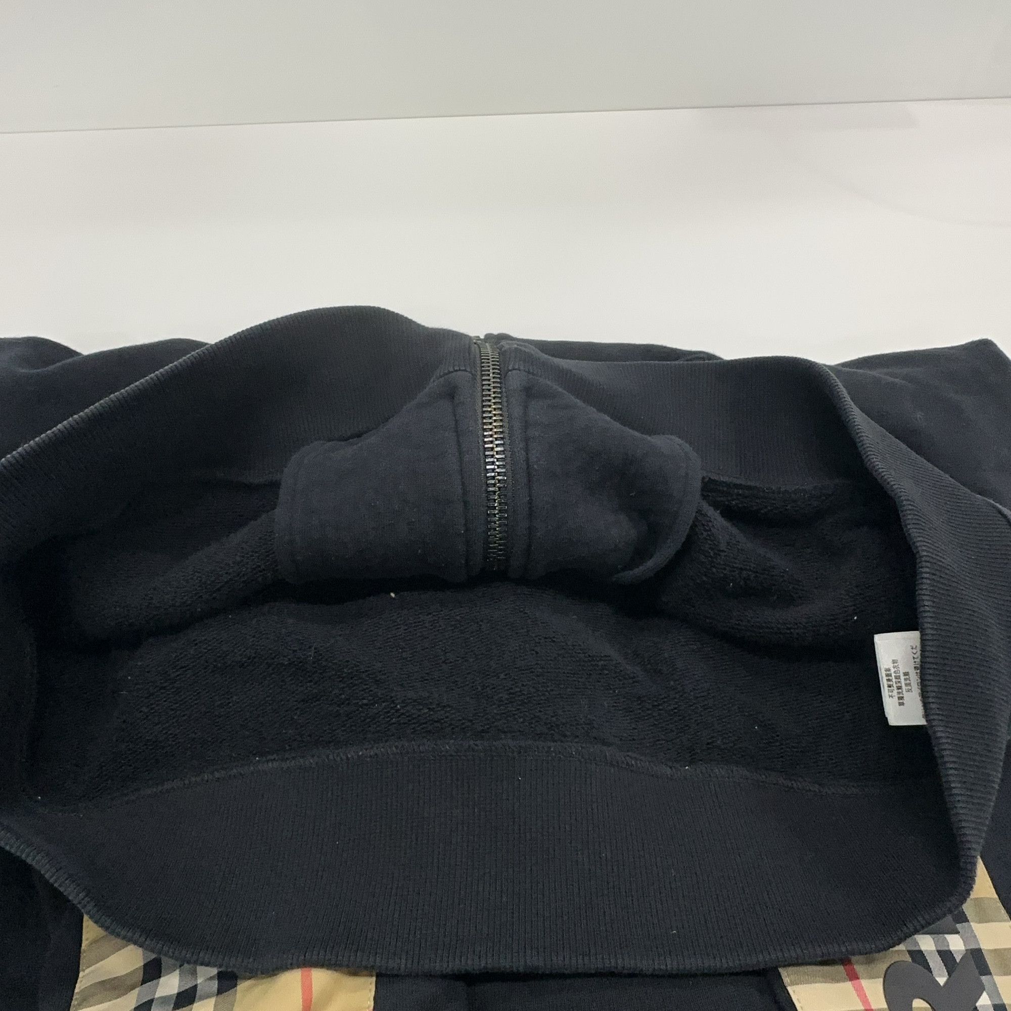 Burberry Burberry Check Sleeve Logo Zip Up Hoodie Size M Size US M / EU 48-50 / 2 - 8 Thumbnail