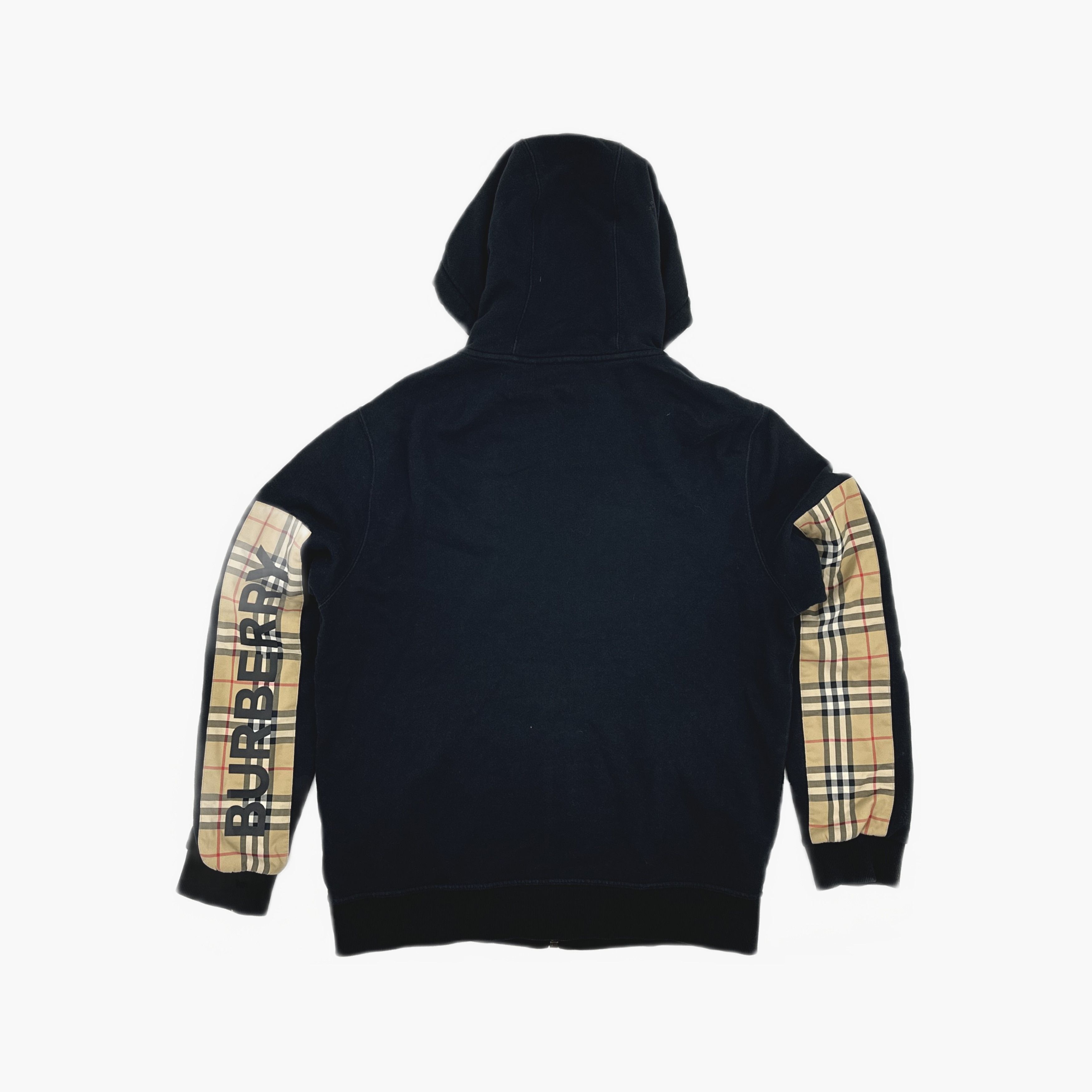 Burberry Burberry Check Sleeve Logo Zip Up Hoodie Size M Size US M / EU 48-50 / 2 - 2 Thumbnail