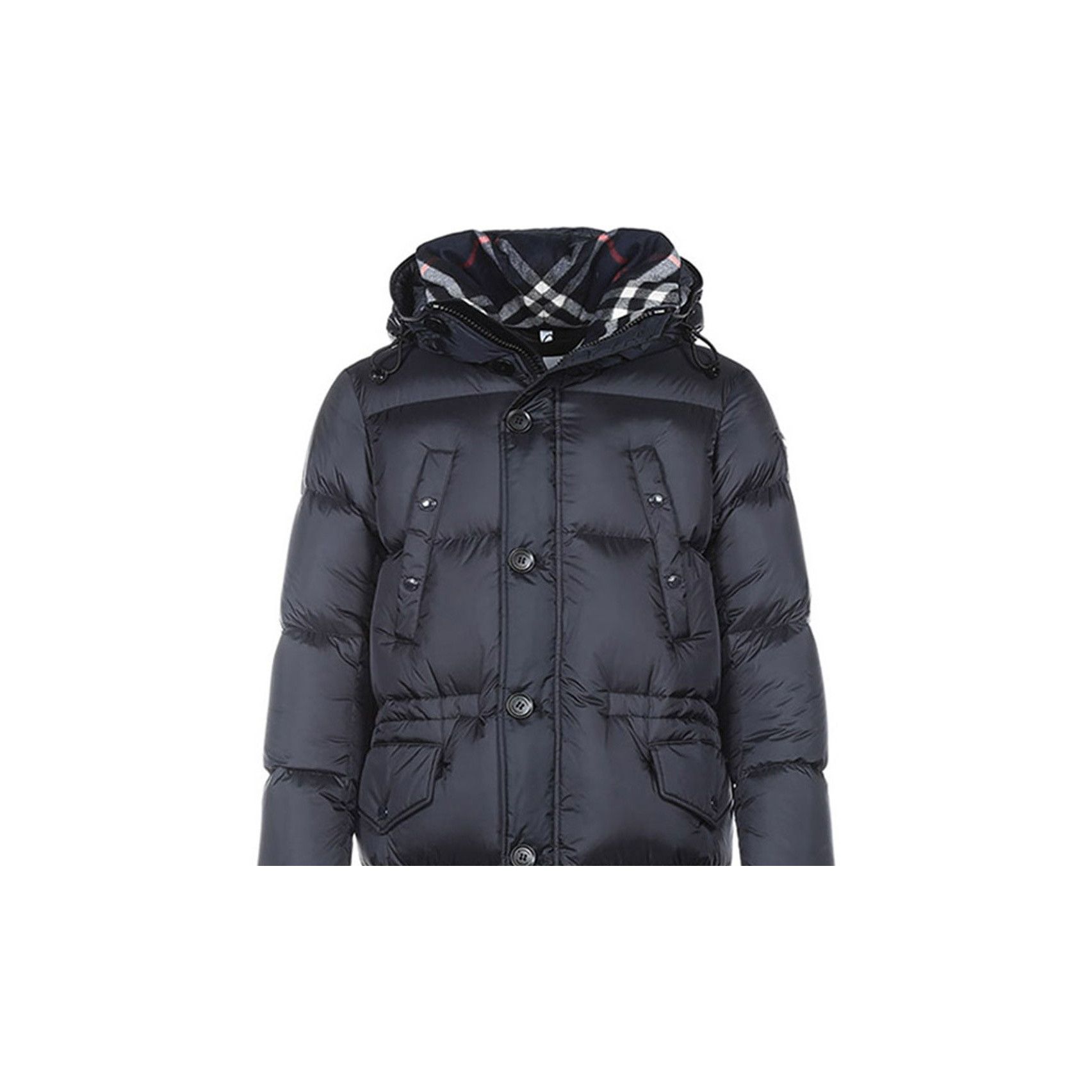Burberry Burberry Check Lined Hooded Down Jacket Navy Size S Size US S / EU 44-46 / 1 - 12 Thumbnail