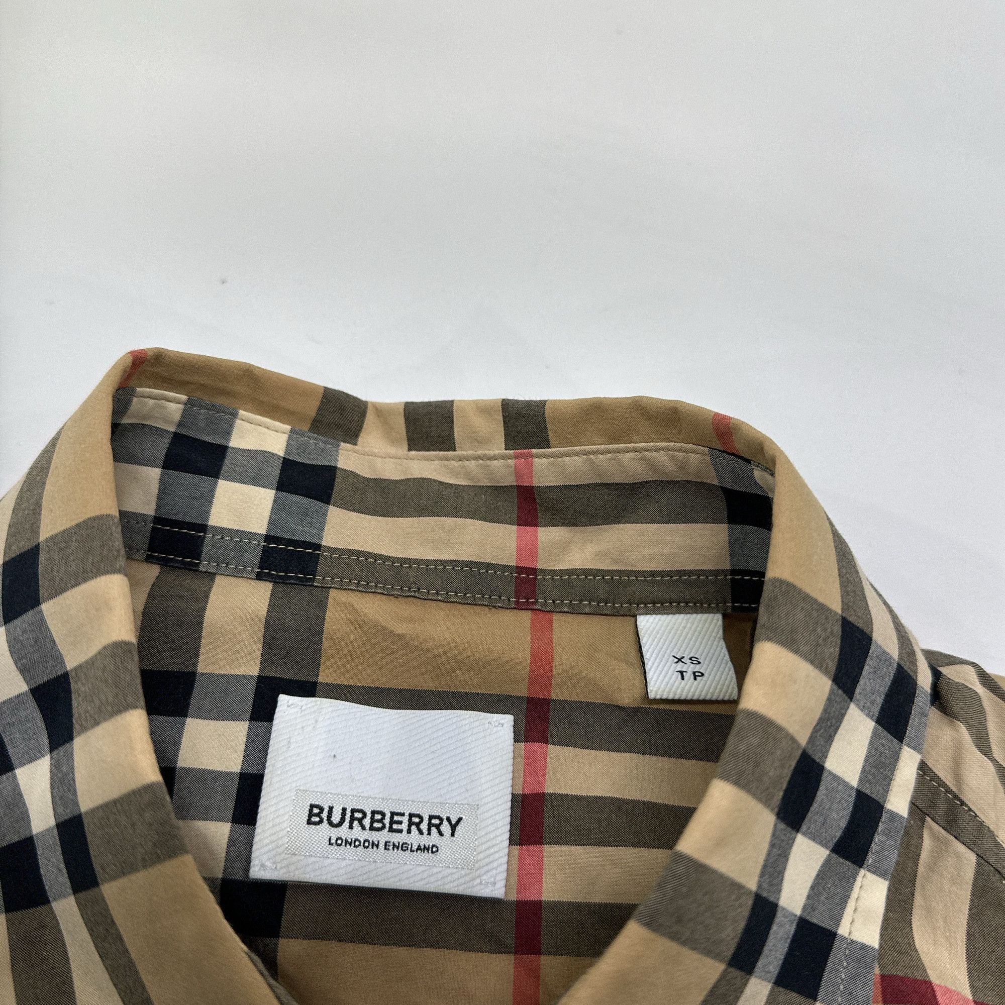 Burberry Burberry Archive Check Long Sleeve Shirt Size XS Size US XS / EU 42 / 0 - 3 Thumbnail