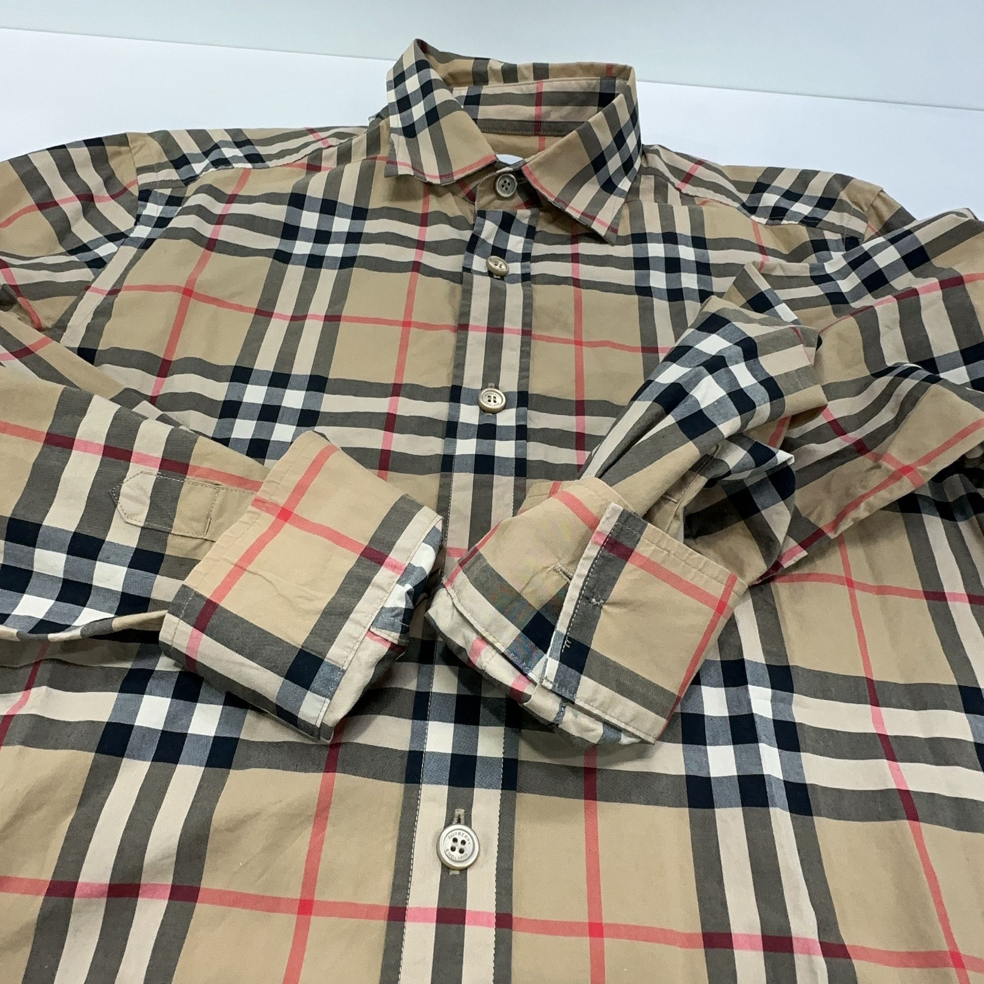 Burberry Burberry Archive Check Long Sleeve Shirt Size XS Size US XS / EU 42 / 0 - 7 Thumbnail