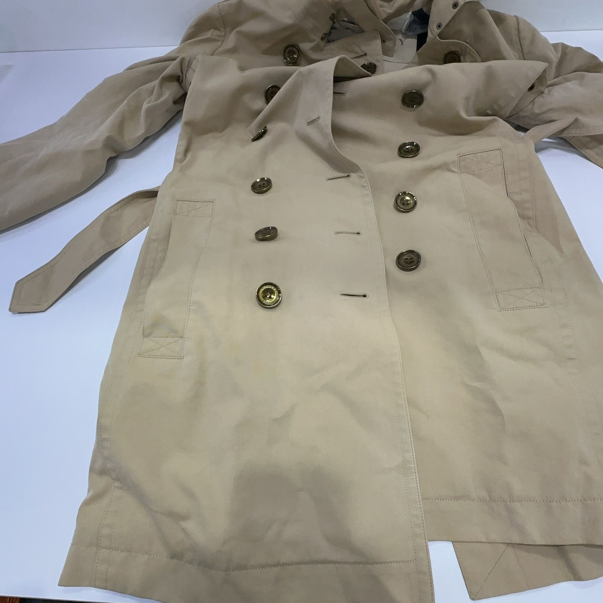 Burberry Burberry Brit Beige Check Lined Trench Coat Size US 2 Size XS / US 0-2 / IT 36-38 - 5 Thumbnail