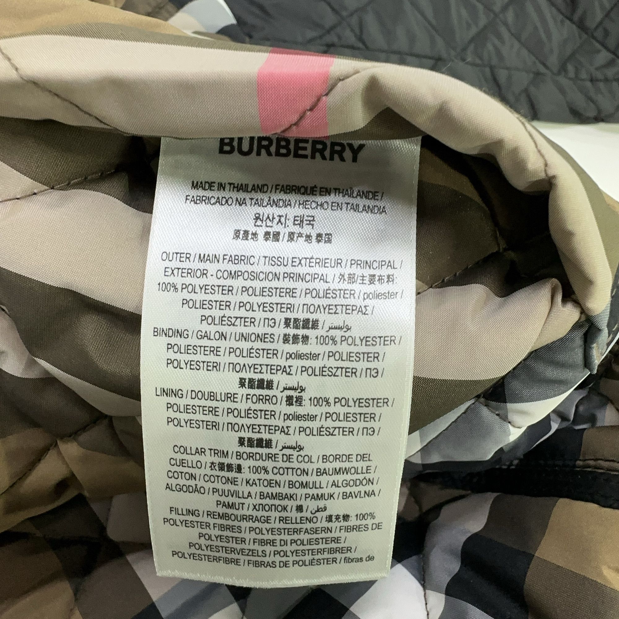 Burberry Burberry Quilted Check Lining Jacket Size M Size US M / EU 48-50 / 2 - 5 Thumbnail