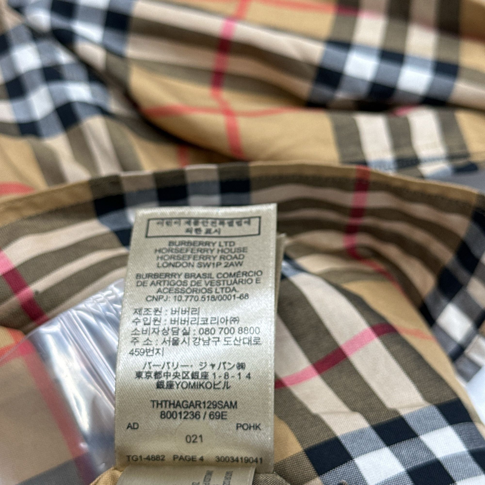 Burberry Burberry Check Pattern Shirt Size XXL Size US XXL / EU 58 / 5 - 11 Thumbnail