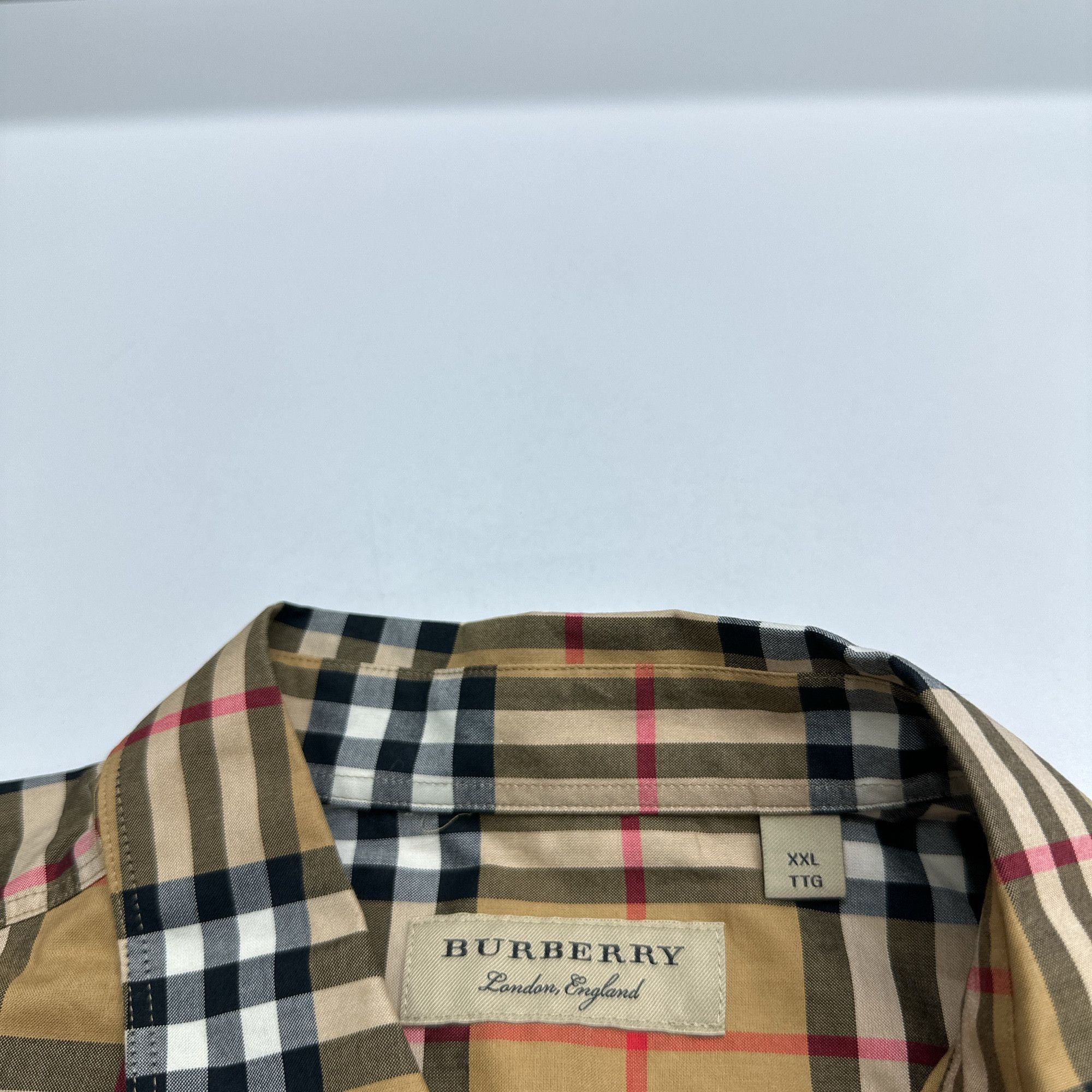 Burberry Burberry Check Pattern Shirt Size XXL Size US XXL / EU 58 / 5 - 9 Thumbnail