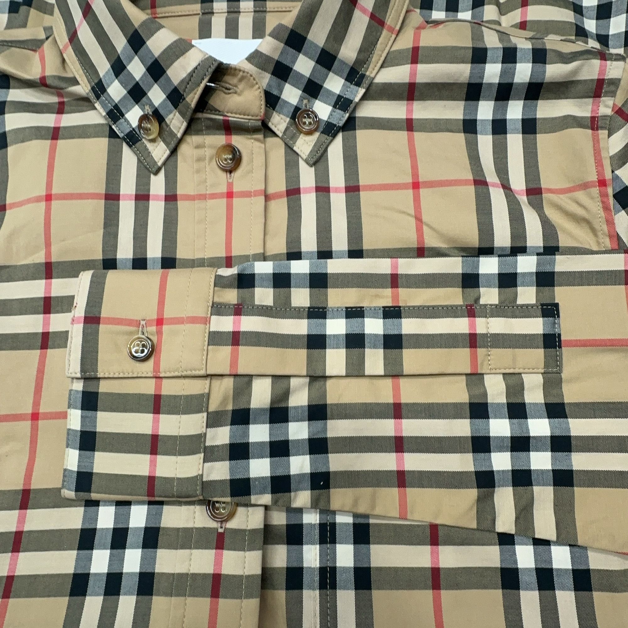 Burberry Burberry Check Button Up Shirt US 2 Size XS / US 0-2 / IT 36-38 - 6 Thumbnail