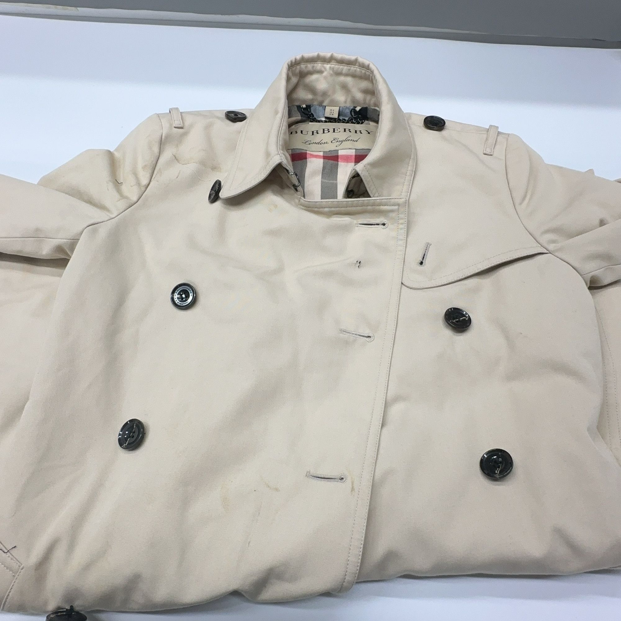 Burberry Burberry Cotton Trench Coat Beige Size IT 36 Size XS / US 0-2 / IT 36-38 - 7 Thumbnail