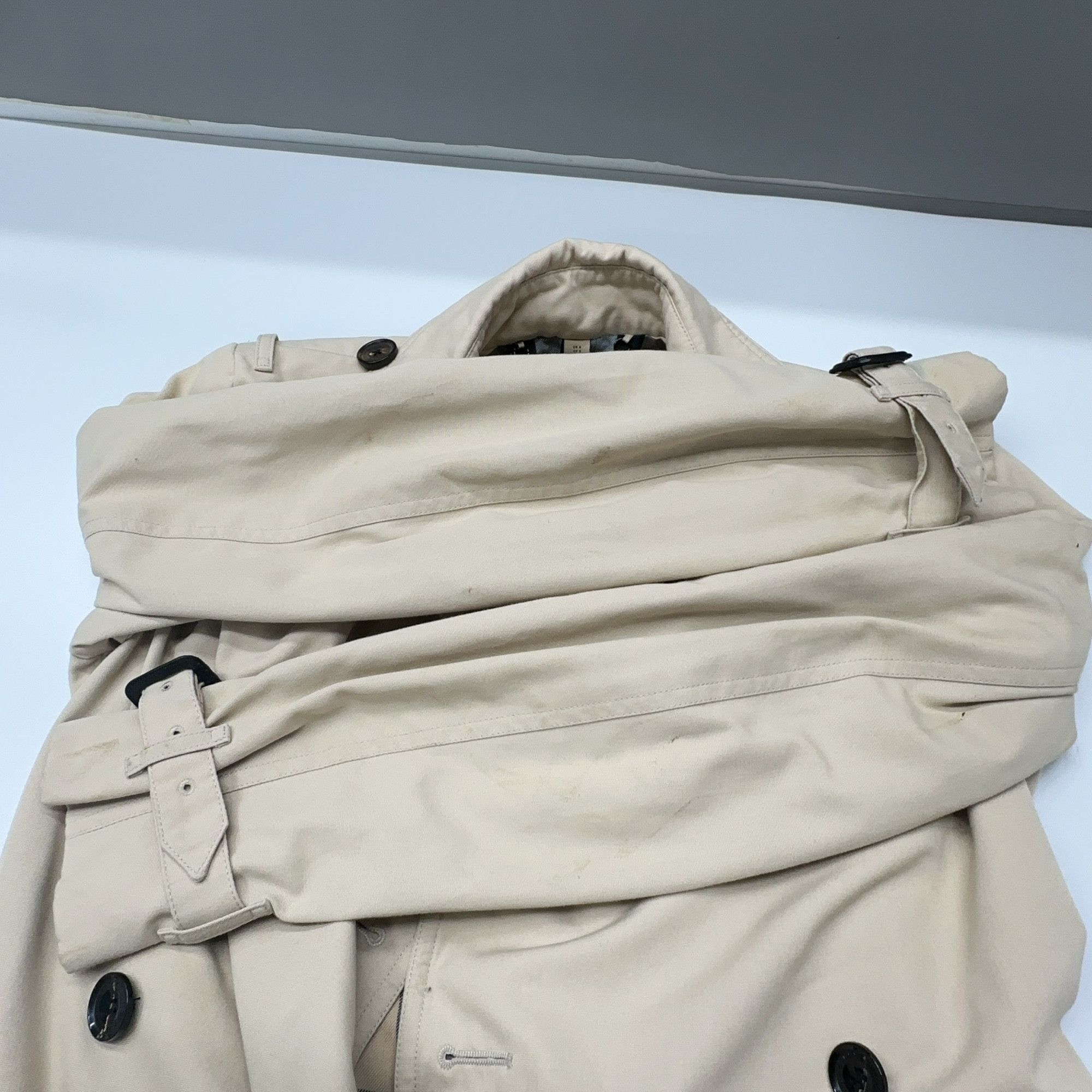 Burberry Burberry Cotton Trench Coat Beige Size IT 36 Size XS / US 0-2 / IT 36-38 - 11 Thumbnail