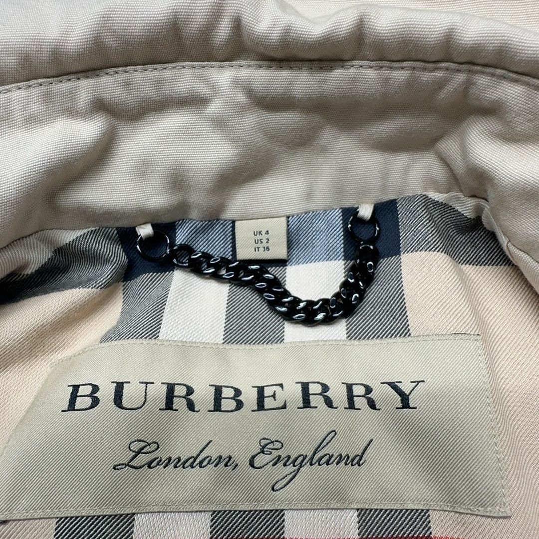 Burberry Burberry Cotton Trench Coat Beige Size IT 36 Size XS / US 0-2 / IT 36-38 - 4 Thumbnail