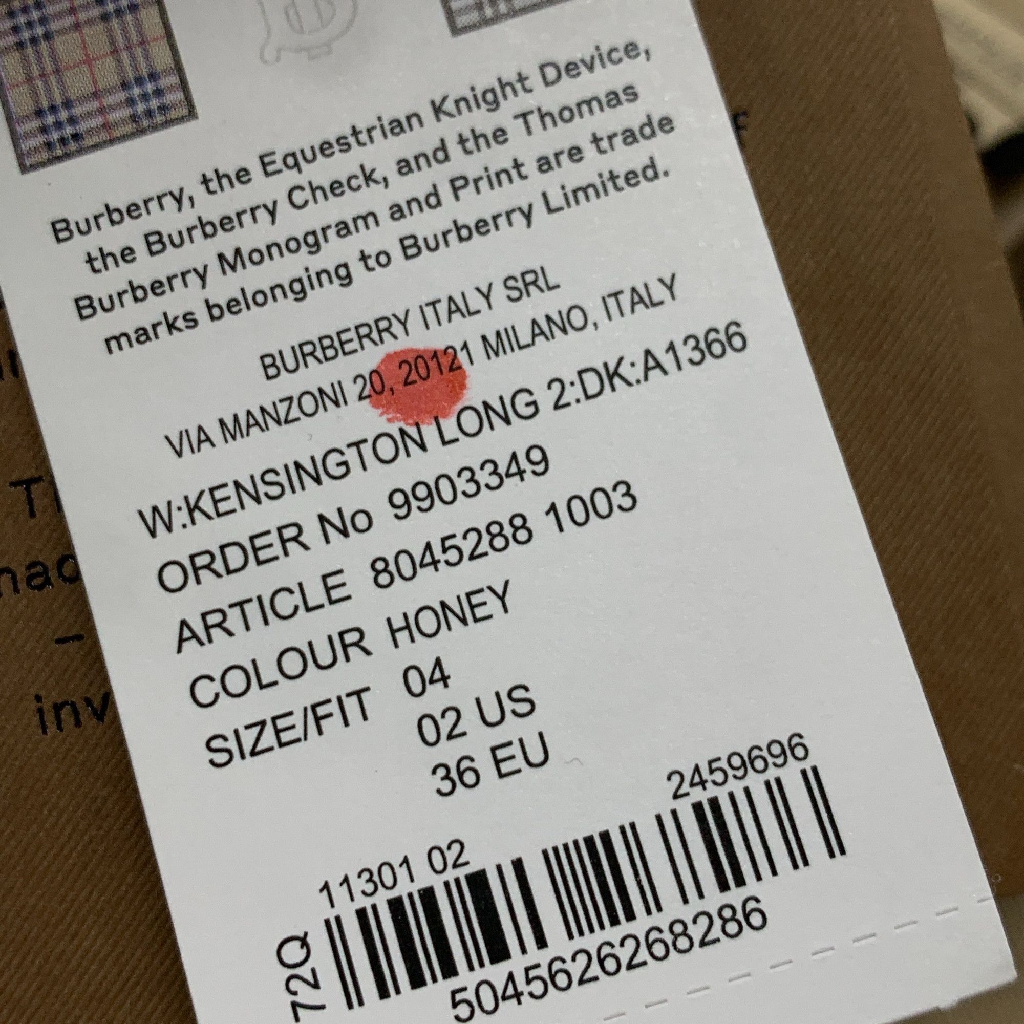 Burberry Burberry Honey Kensington Trench Coat Size US 2 Size XS / US 0-2 / IT 36-38 - 5 Thumbnail