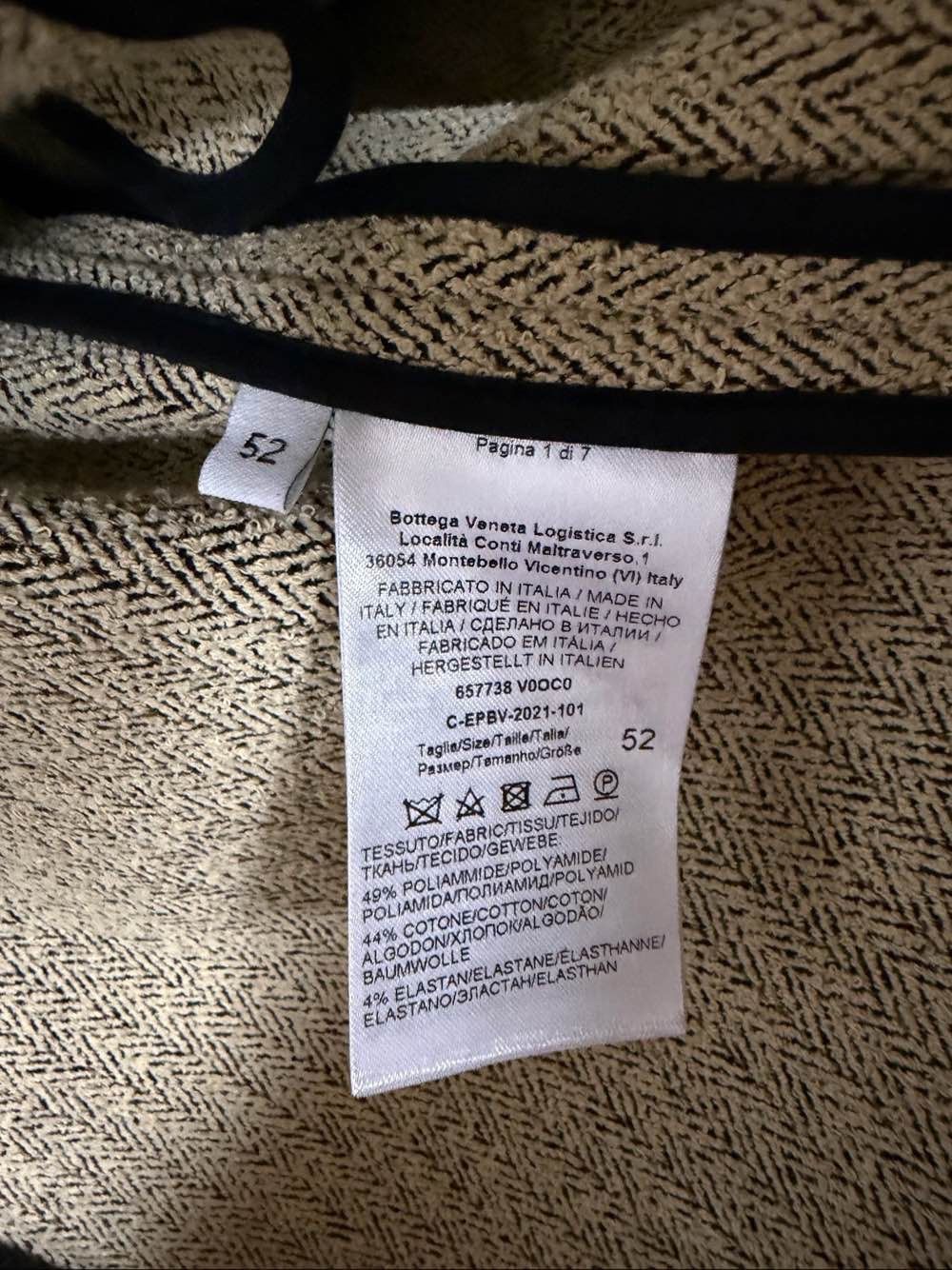 Bottega Veneta Bottega Veneta Salon 01 Textured Jacket Size 52 Size US L / EU 52-54 / 3 - 4 Thumbnail