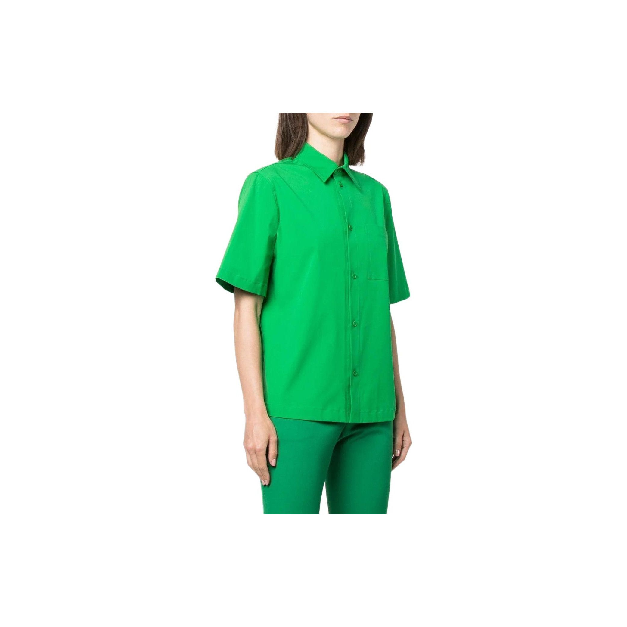 Bottega Veneta Bottega Veneta Green Cotton Button Up Shirt Size 34 Size XXS / US 00 / IT 34 - 9 Thumbnail