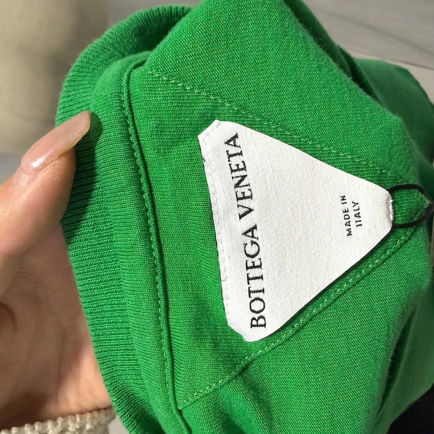 Bottega Veneta Bottega Veneta Solid Green T-Shirt Size XS Size XS / US 0-2 / IT 36-38 - 3 Thumbnail