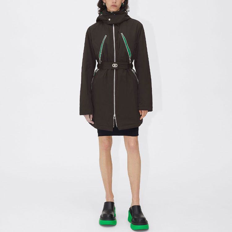 Bottega Veneta Bottega Veneta Green Contrast Coat Size S Size S / US 4 / IT 40 - 17 Thumbnail