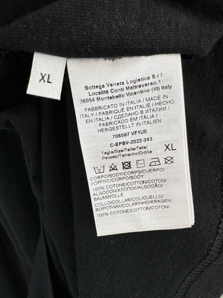 Bottega Veneta Bottega Veneta Black Long Sleeve T-Shirt Size XL Size US XL / EU 56 / 4 - 4 Thumbnail