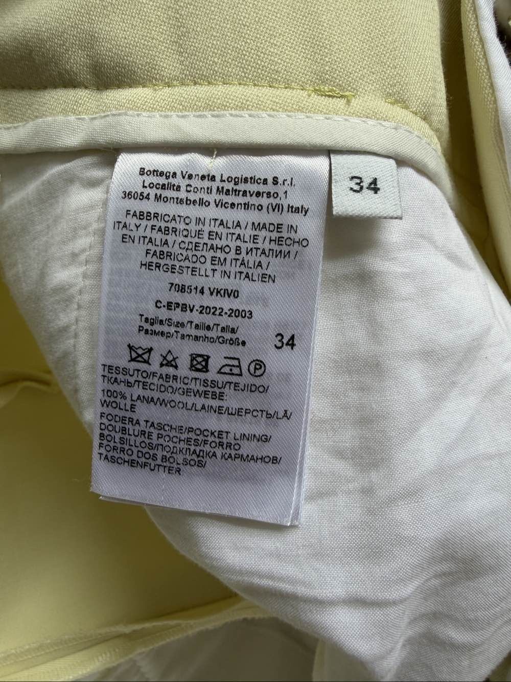 Bottega Veneta Bottega Veneta Wool Pants Size 34 Size 24" / US 00 / IT 34 - 4 Thumbnail