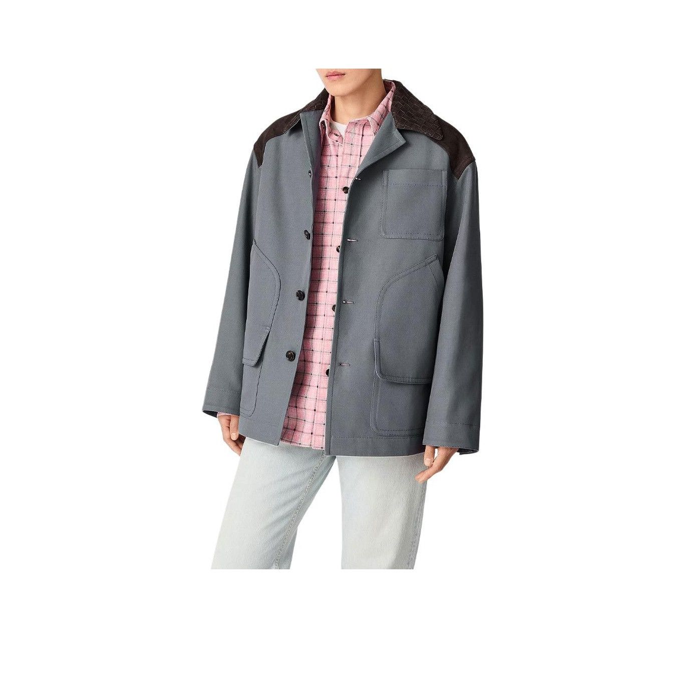 Bottega Veneta Bottega Veneta Intrecciato Collar Cotton Jacket Size S Size US S / EU 44-46 / 1 - 10 Thumbnail