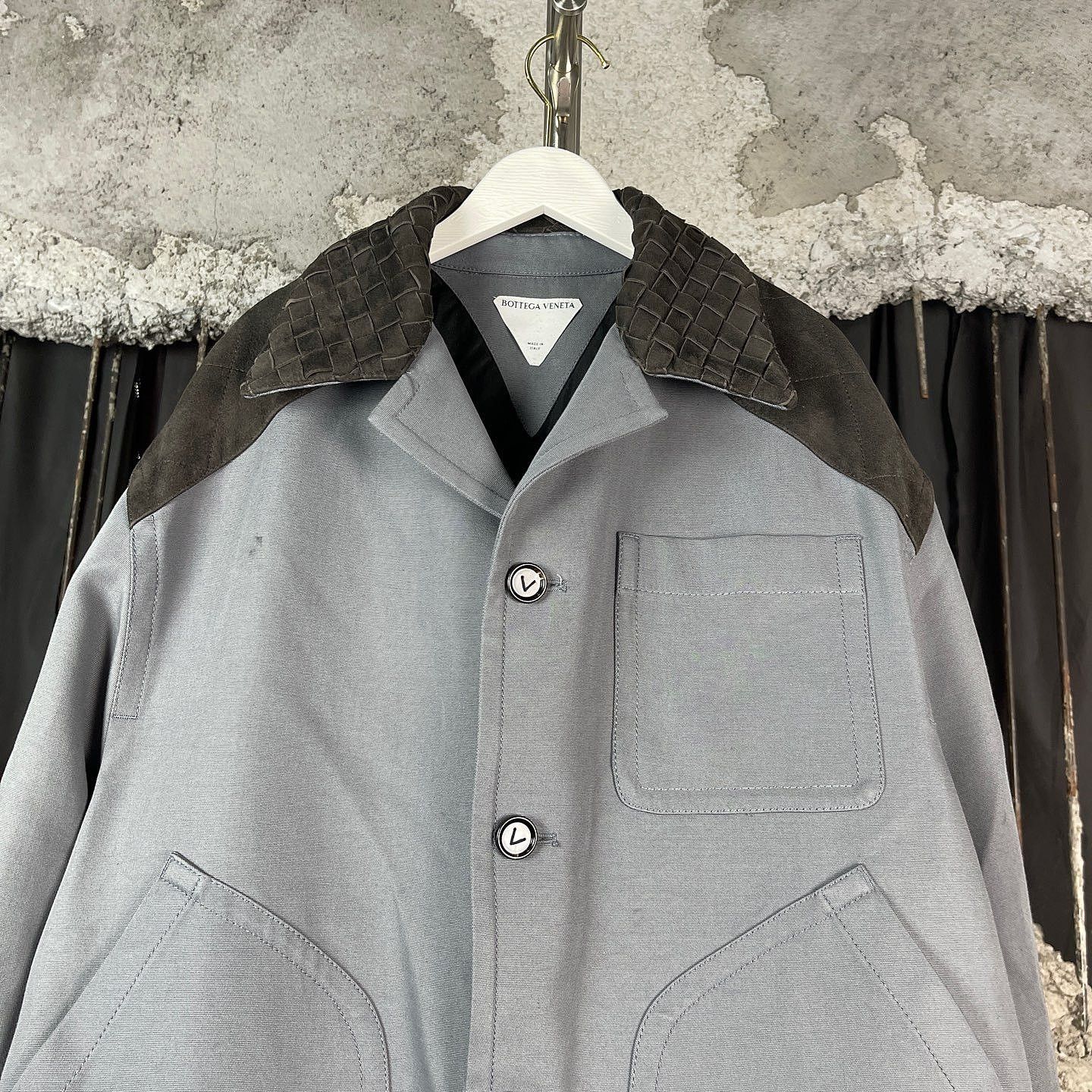 Bottega Veneta Bottega Veneta Intrecciato Collar Cotton Jacket Size S Size US S / EU 44-46 / 1 - 6 Thumbnail