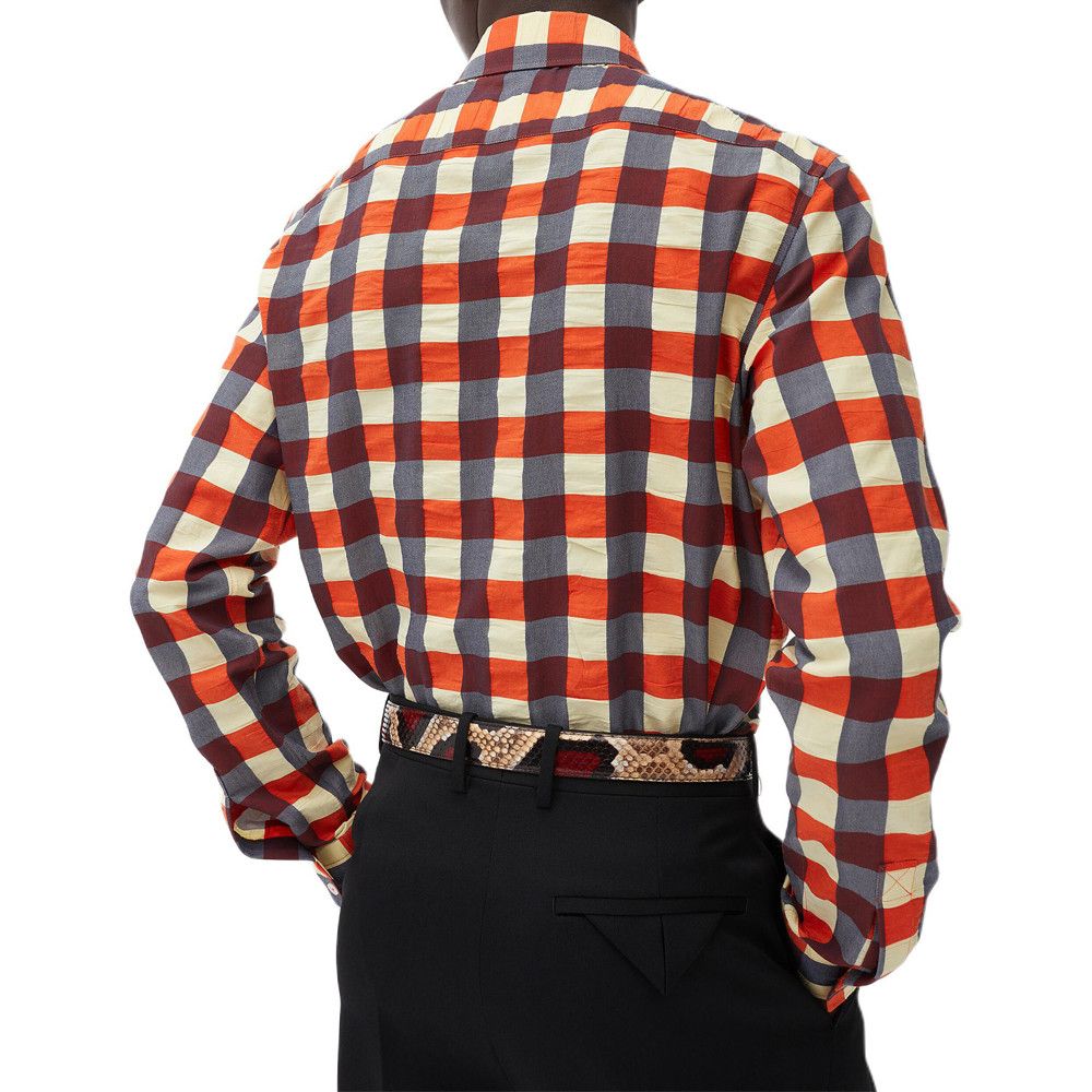 Bottega Veneta Bottega Veneta Plaid Long Sleeve Shirt Size 46 Size US S / EU 44-46 / 1 - 10 Thumbnail