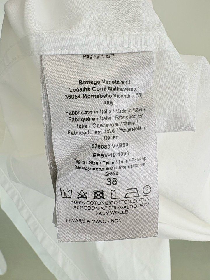 Bottega Veneta Bottega Veneta Cotton Button Up Shirt Size S Size US S / EU 44-46 / 1 - 4 Thumbnail