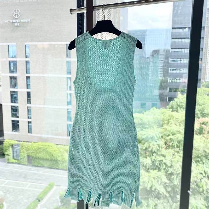 Bottega Veneta Bottega Veneta Knit Sleeveless Mini Dress Size S Size S / US 4 / IT 40 - 2 Thumbnail