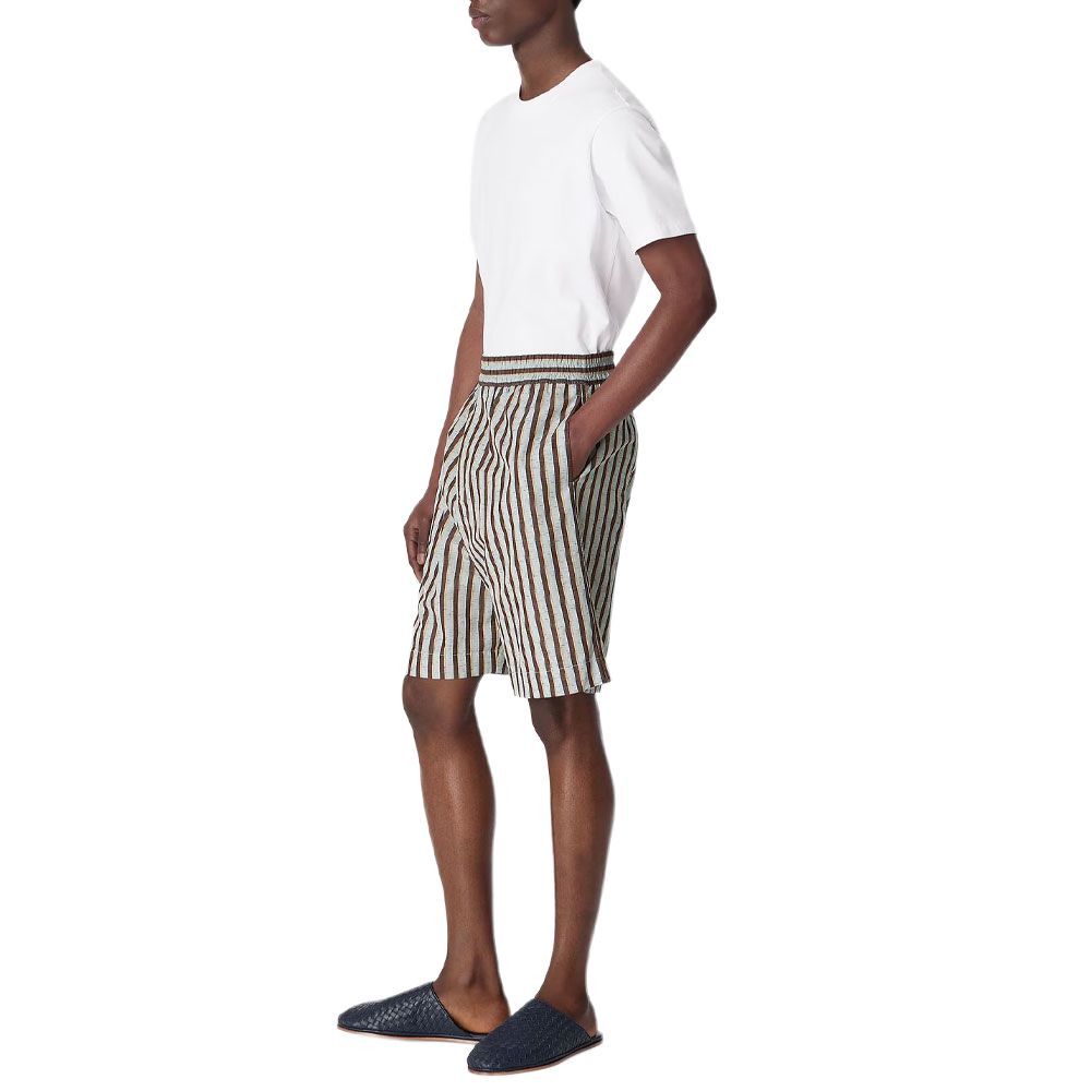 Bottega Veneta Bottega Veneta Striped Cotton Linen Shorts Size S Size US 30 / EU 46 - 9 Thumbnail