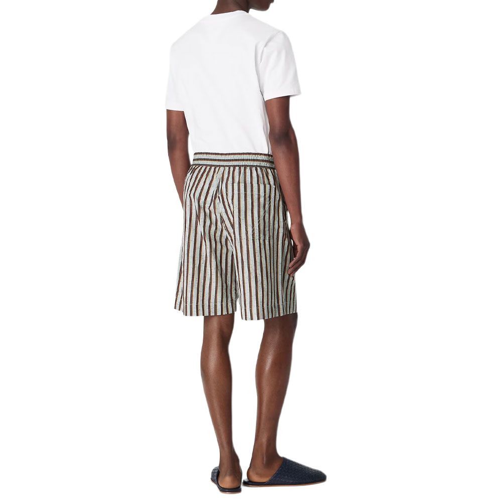 Bottega Veneta Bottega Veneta Striped Cotton Linen Shorts Size S Size US 30 / EU 46 - 8 Thumbnail