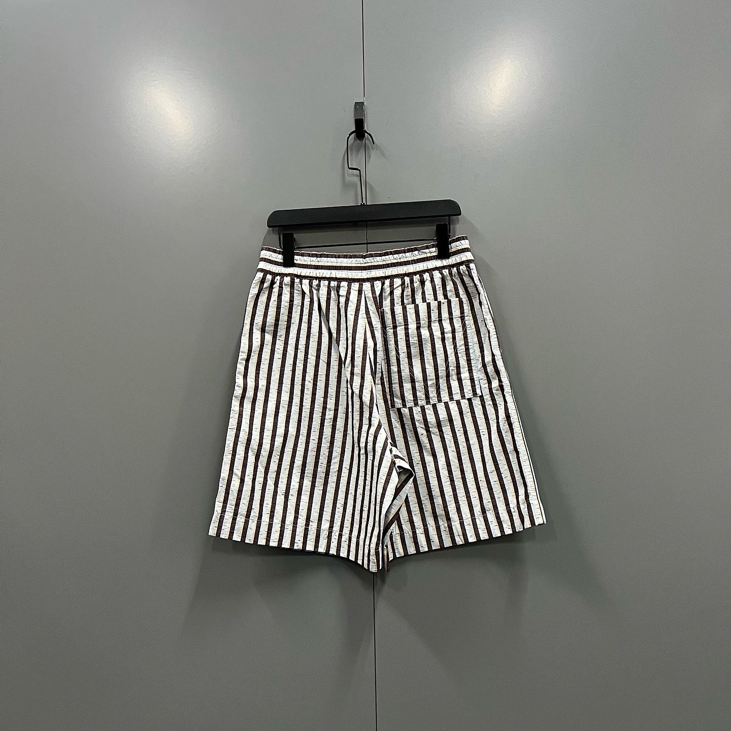 Bottega Veneta Bottega Veneta Striped Cotton Linen Shorts Size S Size US 30 / EU 46 - 2 Thumbnail
