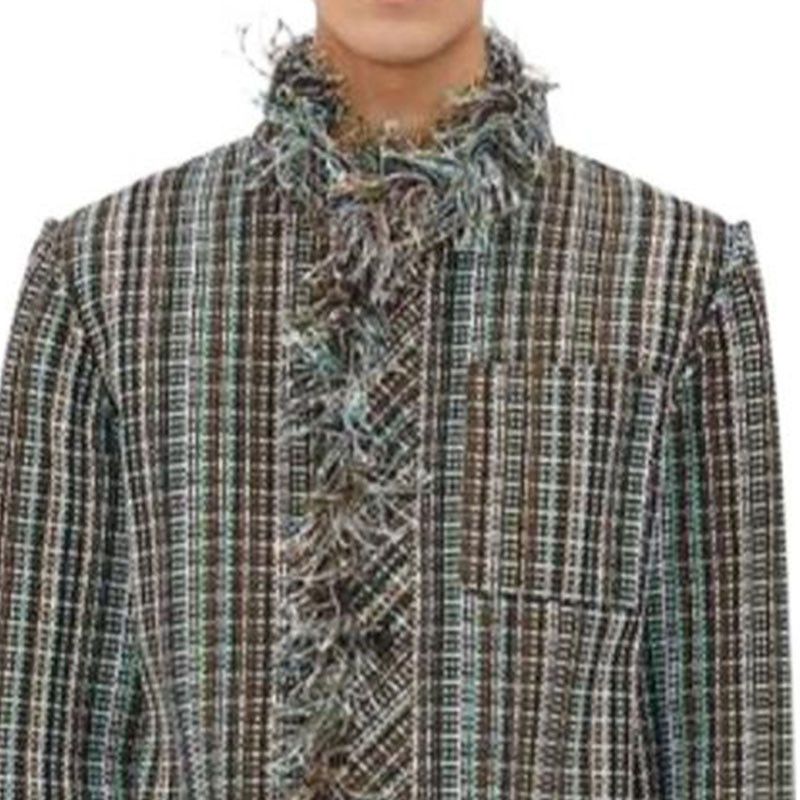 Bottega Veneta Bottega Veneta Fringe Check Light Jacket US M Size US M / EU 48-50 / 2 - 7 Thumbnail