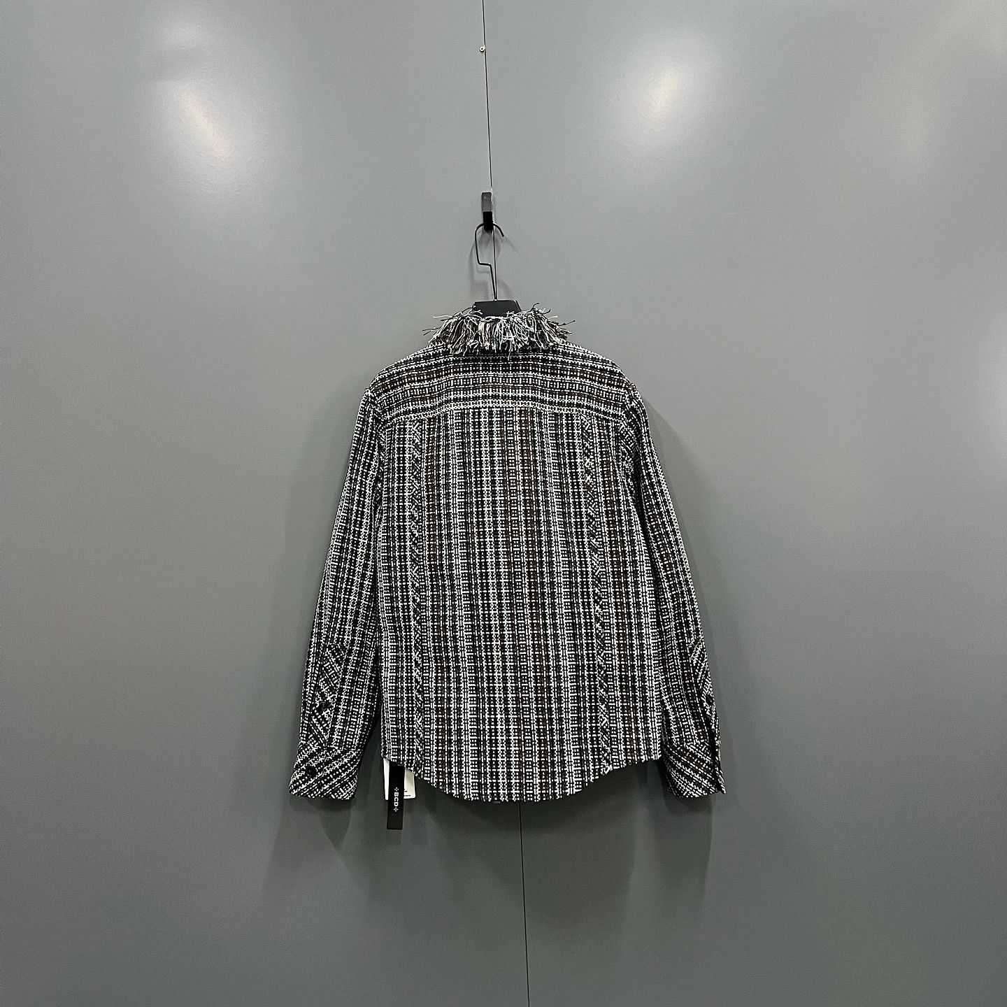 Bottega Veneta Bottega Veneta Fringe Check Light Jacket US M Size US M / EU 48-50 / 2 - 2 Thumbnail
