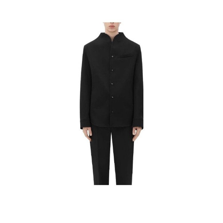 Bottega Veneta Bottega Veneta Wool Blend Button Up Shirt Size M Size US M / EU 48-50 / 2 - 6 Thumbnail
