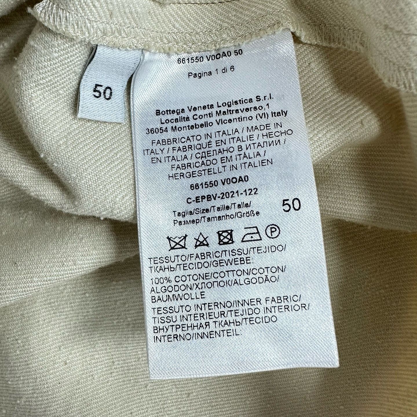 Bottega Veneta Bottega Veneta Cotton Button Up Shirt Size 50 Size US M / EU 48-50 / 2 - 4 Thumbnail