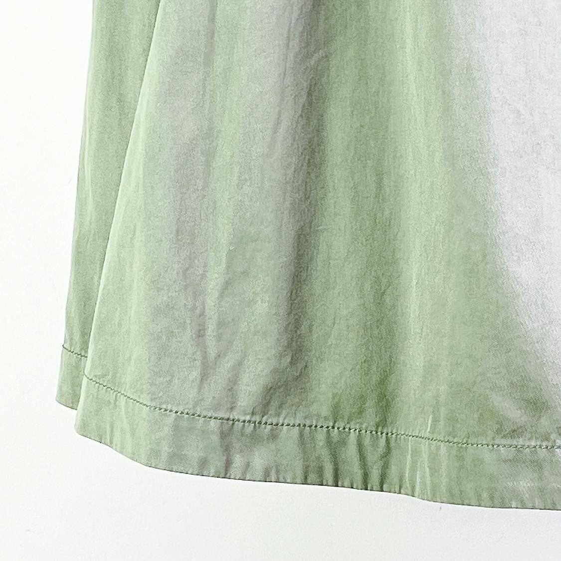Bottega Veneta Bottega Veneta Green Cotton Midi Skirt Size 34 Size 24" / US 00 / IT 34 - 6 Thumbnail