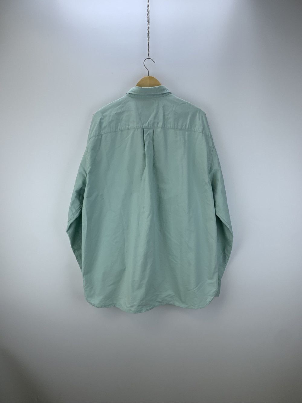 Bottega Veneta Bottega Veneta Mint Green Button Up Shirt Size L Size US L / EU 52-54 / 3 - 2 Thumbnail