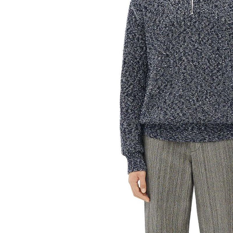 Bottega Veneta Bottega Veneta Speckled Half-Zip Sweater Size L Size US L / EU 52-54 / 3 - 10 Thumbnail